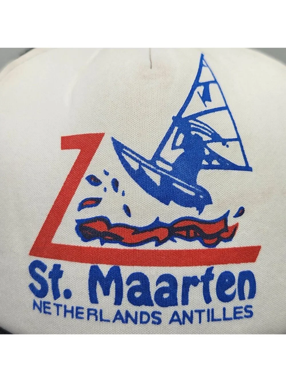 Vintage St. Maarten Netherlands Antilles Trucker Cap Snapback Mesh Hat